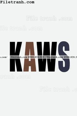 File gốc gau kaws moi 104 (thiết kế) độc quyền