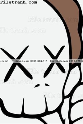 File gốc gau kaws moi 107 (in ấn) không giới hạn