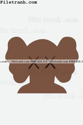 Tải file gốc in lụa gau kaws moi 109 siêu nét