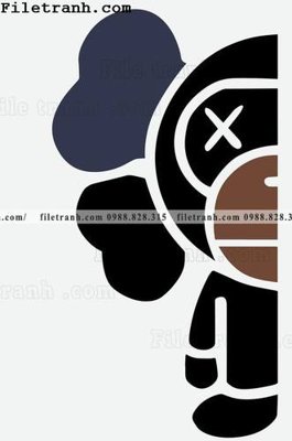 File gốc gau kaws moi 110 (cho in ấn) từ Filetranh.com