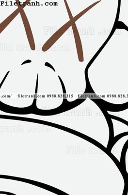 Hình ảnh gốc gau kaws moi 111 (để in khổ lớn)