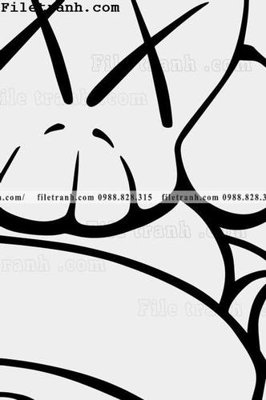 Tải file gau kaws moi 114 (gốc) in trên mọi chất liệu