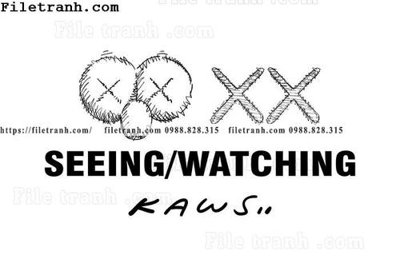 Tải file gốc gau kaws moi 126 (để in lụa)