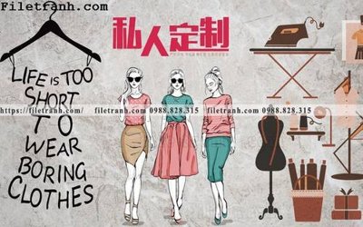 Download file giay dan tuong nen cua hang quan ao 121 (chuẩn in) chất lượng cao