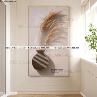 File tranh trang trí hinh anh bong lau vang 502 (tải file gốc)