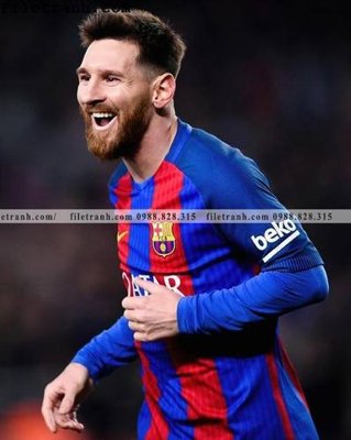 File tranh quảng cáo hinh anh cau thu bong da Messi 100 (download file gốc)