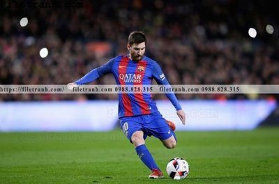 File gốc hinh anh cau thu bong da Messi 118 (in mica) làm quà tặng