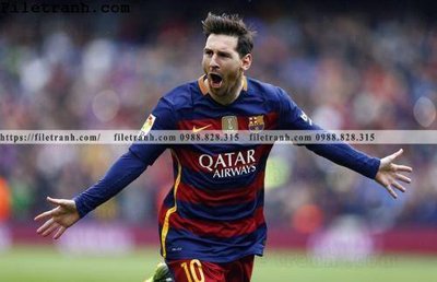 Chi tiết file tranh tráng gương hinh anh cau thu bong da Messi 139 (ảnh gốc)