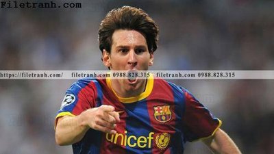 File tranh gốc hinh anh cau thu bong da Messi 165 (sắc nét từng chi tiết)