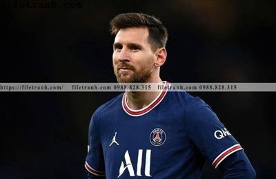 File tranh trang trí hinh anh cau thu bong da Messi 244 (tải file gốc)