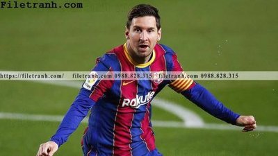 File tranh in mica hinh anh cau thu bong da Messi 258 (độ phân giải cao)