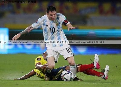 Tải file hinh anh cau thu bong da Messi 296 (gốc) in tranh tráng gương