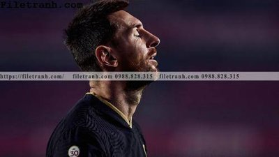 File tranh gốc hinh anh cau thu bong da Messi 307 (bản quyền) file PSD
