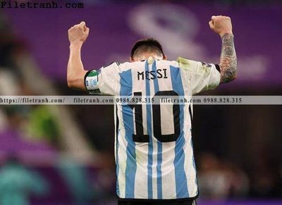 Ảnh gốc hinh anh cau thu bong da Messi 314 (độ nét cao) in tráng gương