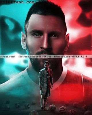 File gốc hinh anh cau thu bong da Messi 316 (chuẩn màu) cho in offset