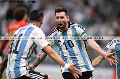 Tải file hinh anh cau thu bong da Messi 344 (gốc) in tranh tráng gương