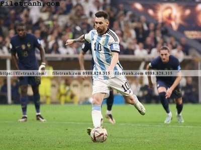 File in trần hinh anh cau thu bong da Messi 351 (bản gốc) 5D