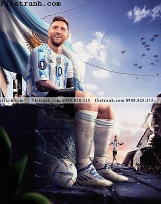 File gốc hinh anh cau thu bong da Messi 364 (dành cho trang trí nội thất)
