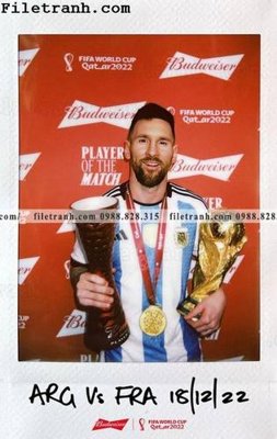 Ảnh gốc hinh anh cau thu bong da Messi 369 (độ nét cao) in mica