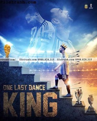 File tranh hinh anh cau thu bong da Messi 389 (bản gốc) in canvas