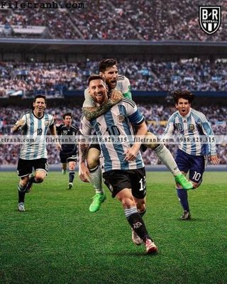Hình ảnh file gốc in trần nhà hinh anh cau thu bong da Messi 396