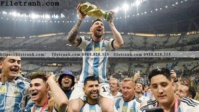 File tranh hinh anh cau thu bong da Messi 420 (ảnh gốc) chi tiết rõ ràng