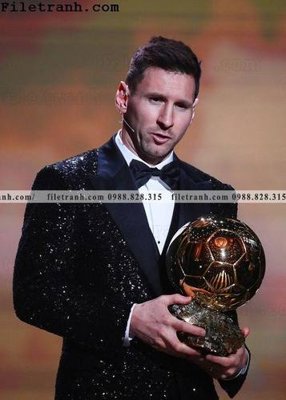 File tranh hinh anh cau thu bong da Messi 427 (gốc) phong cách tối giản