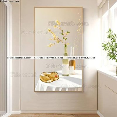 File tranh hinh anh cay xanh bong 5d 539 (gốc) in vải canvas