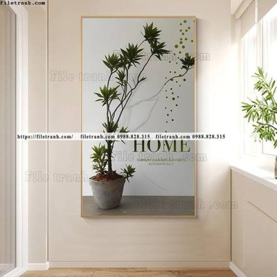 File ảnh gốc hinh anh cay xanh phong cach wabi sabi 509 (chuyên in mica)