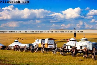 File tranh hinh anh chup anh dong co 101 (bản gốc) in lụa 3D