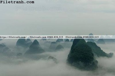 File tranh hinh anh dinh nui may va bien 110 (ảnh gốc) chi tiết rõ ràng