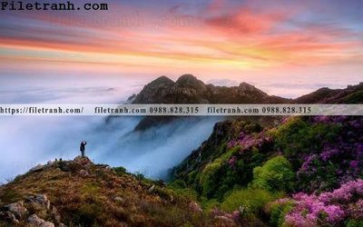 File gốc hinh anh dinh nui may va bien 182 (in tráng gương) hiện đại