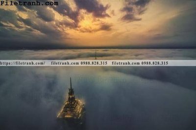 Tải file hinh anh dinh nui may va bien 200 (gốc) làm file tranh quảng cáo