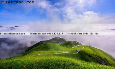 File tranh hinh anh dinh nui may va bien 233 (gốc) in backlit film