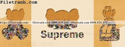 Download file gốc hinh anh gau kaws phien ban nam ngang phong khach 109 (in lụa) tranh 3D