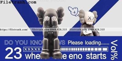 Download file hinh anh gau kaws phien ban nam ngang phong khach 117 (gốc) in mica cao cấp