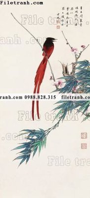 File in trần hinh anh hoa chim co 697 (file gốc) phong thủy