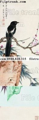 Tải file hinh anh hoa chim co 707 (gốc) in tranh tráng gương