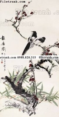 File gốc hinh anh hoa chim co 717 (trang trí) phòng trẻ em