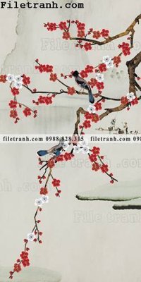 Chi tiết file tranh tráng gương hinh anh hoa va chim doc loi vao 200 (ảnh gốc)