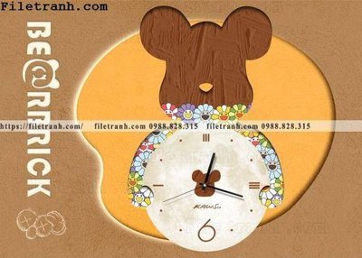File tranh hinh anh hop dong ho gau kaws 108 (gốc) chủ đề thành phố