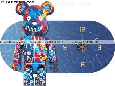 File tranh hinh anh hop dong ho gau kaws 116 (gốc) chủ đề tĩnh vật