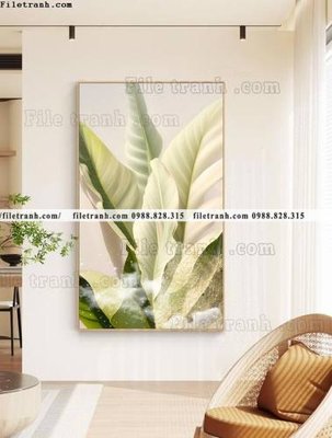 File gốc hinh anh la xanh kieu moi 504 (in 3D) cho trang trí