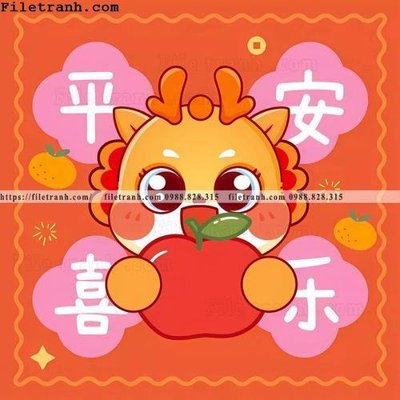 File tranh PSD hinh anh nam con Rong 2024 110 chất lượng cao