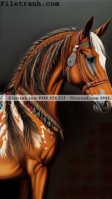 File tranh hinh anh ngua van va ngua 109 (file gốc) chủ đề phong thủy