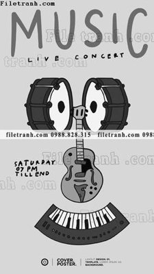 File in trần hinh anh nhac cu am nhac my 1535 (file gốc) hoa văn 3D