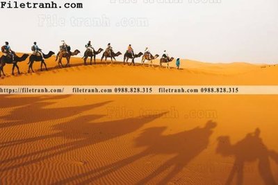 File gốc hinh anh phong canh sa mac yen tinh 145 (in lụa) trang trí tường