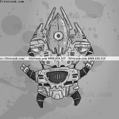 Mua file gốc hinh anh robot steampunk 1527 (chất lượng) tại Filetranh.com