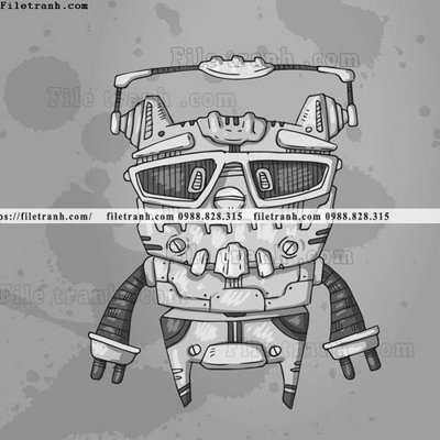 File gốc hinh anh robot steampunk 1531 (phiên bản chuẩn) để in ấn