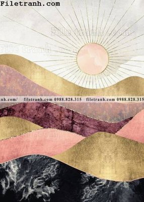 File in mica hinh anh son Morandi doc 116 (bản gốc) làm vách ngăn